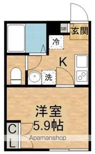 早稲田鶴巻町IMAハウス【1階】の間取り