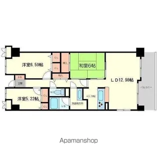 グランソレイユ日本橋【2階】の間取り