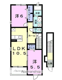 リマージュ・ケイ【2階】の間取り