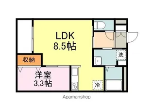 月光福山東弐番館【3階】の間取り