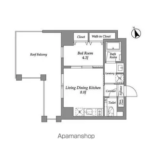 ENETIAL代官山【6階】の間取り