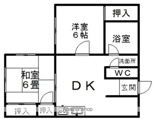 第二やまふじハイツ【102号室】の間取り