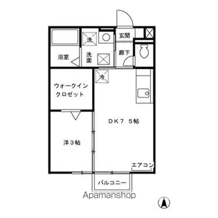 サンライフ八柳 B【2階】の間取り