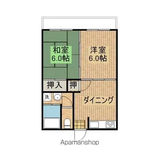 シャープ鷹尾【203号室】の間取り