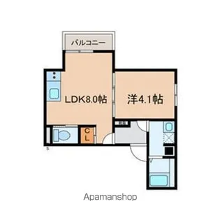ポモナ【1階】の間取り