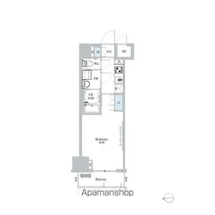 ディームス蔵前【6階】の間取り