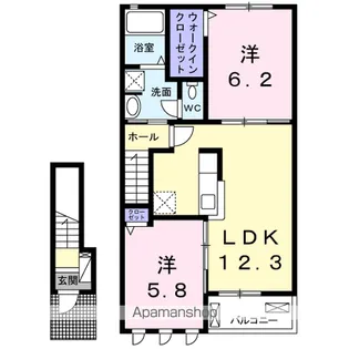 プリムラⅡ【2階】の間取り