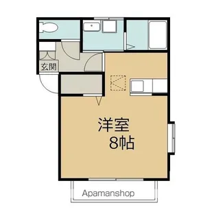 コーポサークルワン【102号室】の間取り