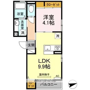 フェリシア荒田八幡【3階】の間取り