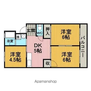 西田ハイツ【111号室】の間取り