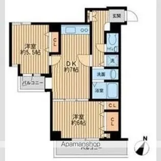 プライムアーバン新宿落合【1階】の間取り