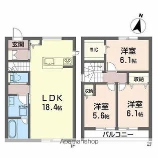 MAISON DE RYO【1階】の間取り