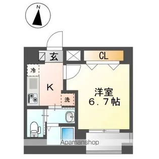 カーサ麹町【1階】の間取り