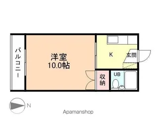モンシャトウ大沢野【203号室】の間取り