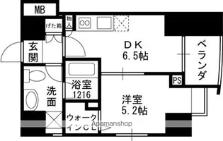プレサンスNEO中之島公園【10階】の間取り