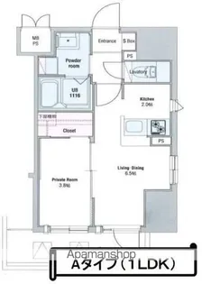 ネストピア西新Ⅱ【6階】の間取り