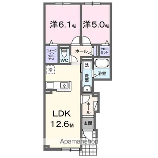 ベルメゾンG【1階】の間取り