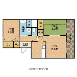 キムラハイツⅡ号棟【1階】の間取り
