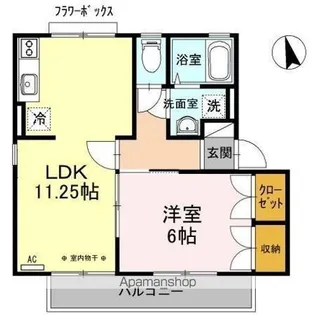 メゾンパーク東和田 A【2階】の間取り