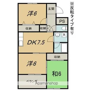 SIMマンション【206号室】の間取り