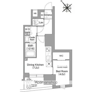 コンフォリア・リヴ東池袋【9階】の間取り