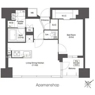 コンフォリア新中野【10階】の間取り