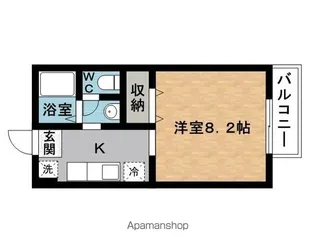 ボナール駒【2階】の間取り