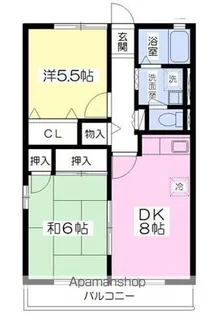 シティハイムクローバー【201号室】の間取り