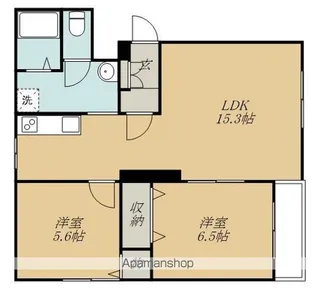 イースト・コート【202号室】の間取り