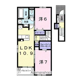 ジャルダン A【2階】の間取り