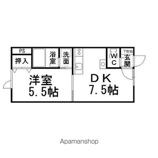 コーポ千寿【2階】の間取り