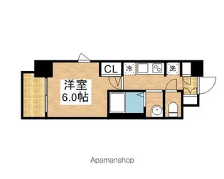 エステムコート名古屋栄プレシャス【15階】の間取り