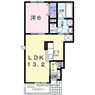 プルミエ2【1階】の間取り