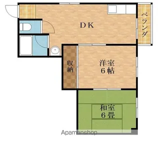 コンコード千林大宮(旧・福寿会館)【4階】の間取り