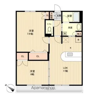 SーFORT榴岡公園【11階】の間取り