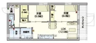 オカバ練馬平和台ヘーベルVILLAGE【1階】の間取り