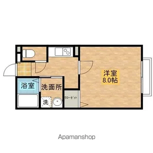モデラート【103号室】の間取り