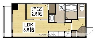 月光 千日前【6階】の間取り