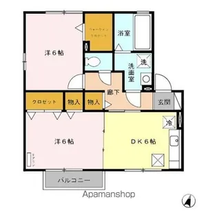 ブルーノート ABCDE【1階】の間取り
