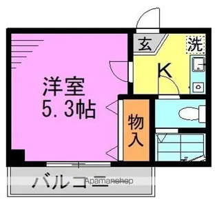 レイディアンス【2階】の間取り