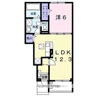 ビラ・パストラル【1階】の間取り