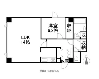 グランデュール旭ヶ丘【501号室】の間取り