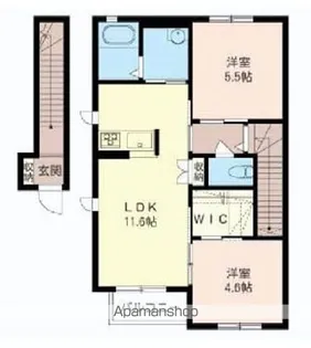 ウィルコート【2階】の間取り