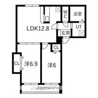 CLOVER HILLS【3階】の間取り