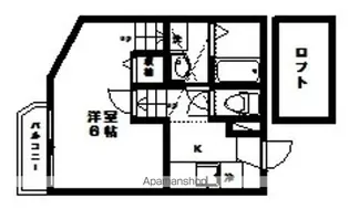 GーROOM 1ST【110号室】の間取り