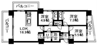 レジディア円山北5条【10階】の間取り