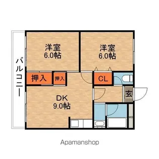 ロイヤルハイツさつき丘【3階】の間取り