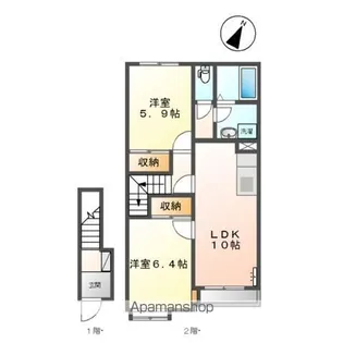 フェルマータ【2階】の間取り