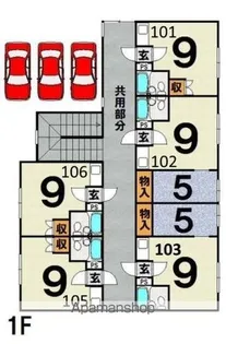 ラピュタ【106号室】の間取り