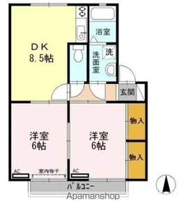 センチュリーパーク A【2階】の間取り